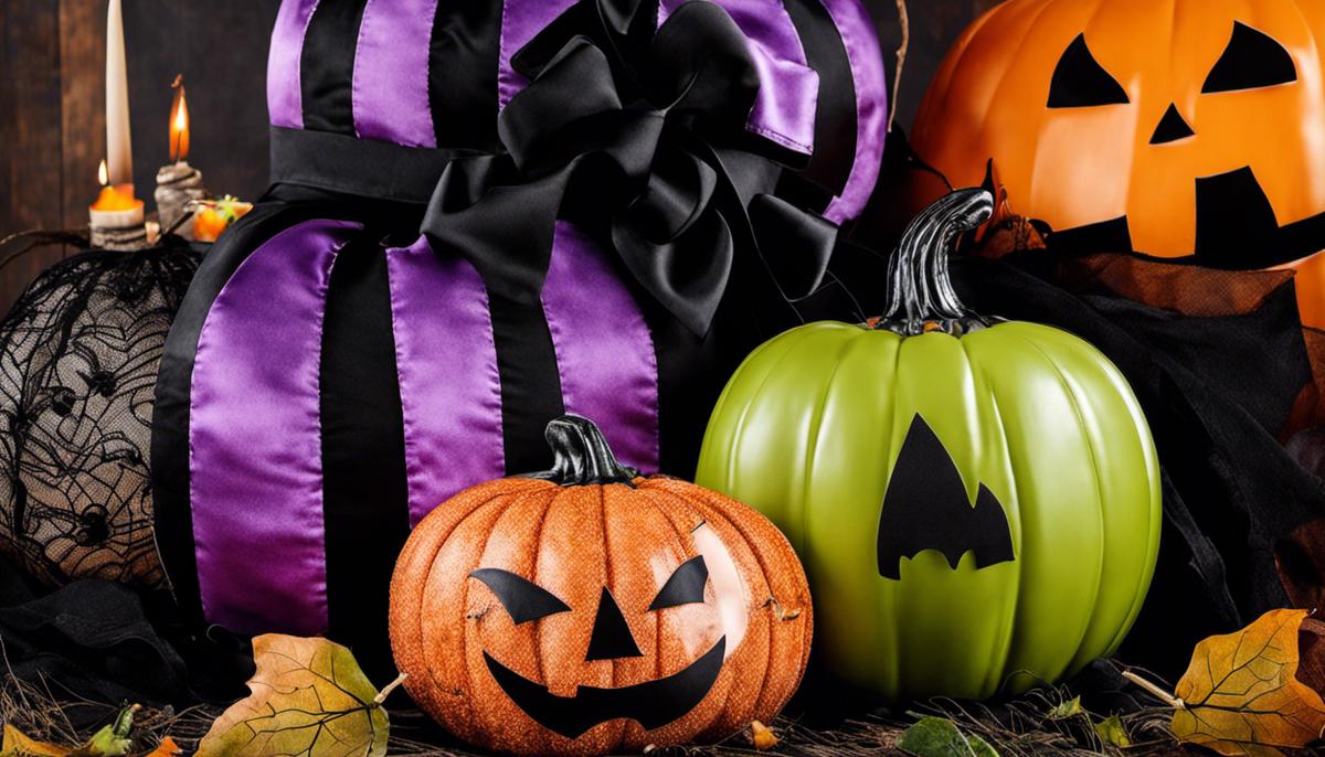 Colorful Halloween pillows featuring classic Halloween symbols and modern designs, made from a variety of materials.