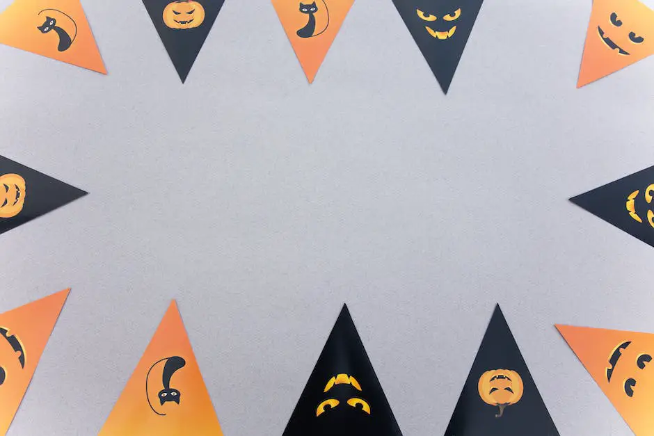 Image of Scandi-style Halloween decoration featuring minimalistic design, natural materials, and muted color palette