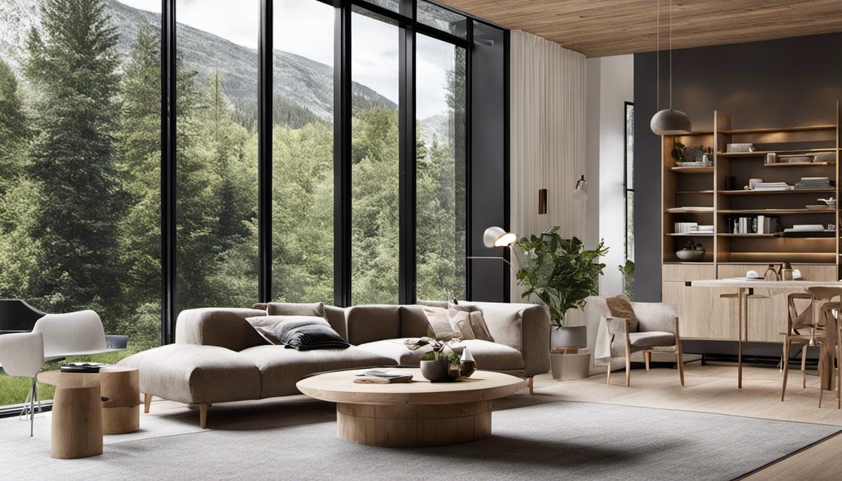 Scandinavian design featuring light-filled interiors, natural materials, and minimalist aesthetics