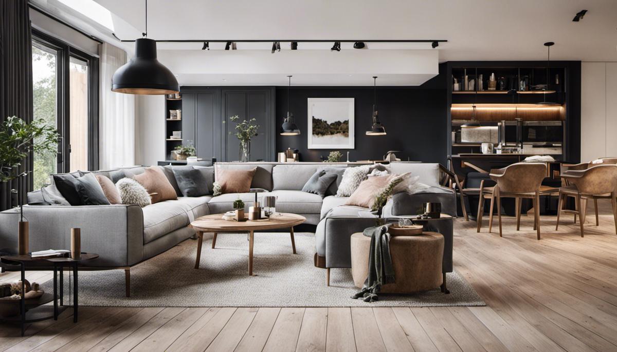 Image of a beautifully designed Scandinavian-inspired home interior