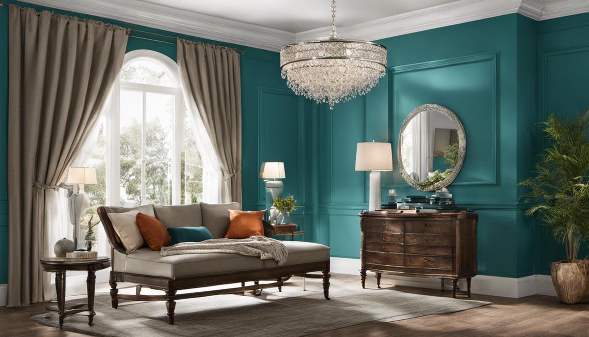Aegean Teal - A color inspired by the sea, bringing elegance and vibrancy to your home interior.