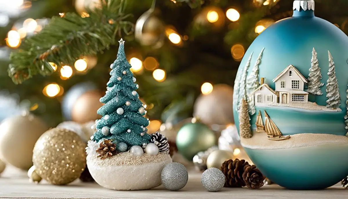 Coastal Christmas Decor - A beach-inspired holiday decor with sea-themed ornaments and soothing colors.