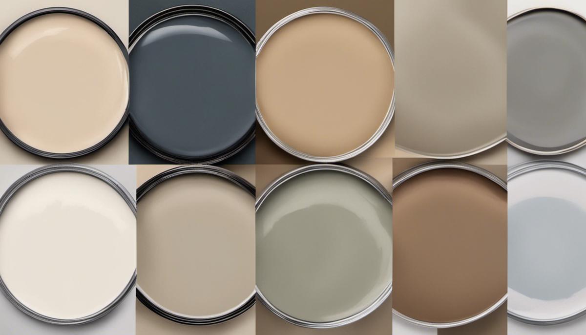 Image of various paint color swatches representing the naturals and neutrals trend