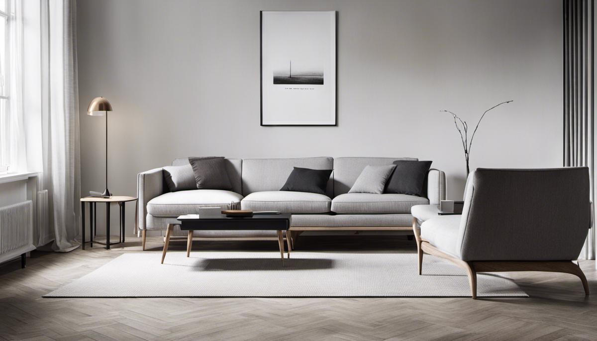 Minimalism in Scandinavian Furniture - A photo showcasing a sleek and minimalistic Scandinavian furniture piece with clean lines and simple forms.