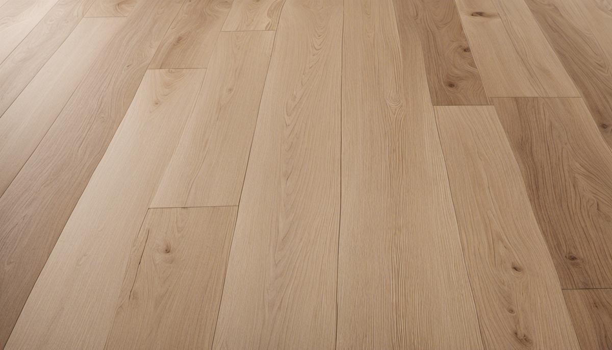 Image of Scandinavian wood flooring, with light-colored and minimalist aesthetic, representing the calm and simplicity of Scandinavian design.