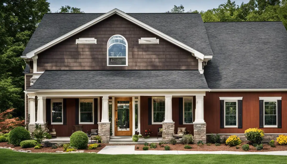 Different types of exterior siding options displayed in a visual image.