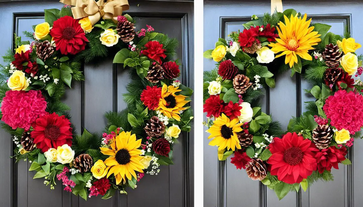 A variety of wreath designs for inspiration